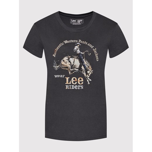 Lee T-Shirt Cowboy L42QFEON Szary Regular Fit Lee XS promocja MODIVO