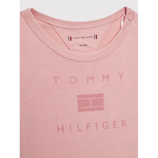 Tommy Hilfiger Body dziecięce KN0KN01422 Różowy Regular Fit Tommy Hilfiger 62 wyprzedaż MODIVO