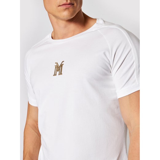 La Manuel T-Shirt Platinium Tee Classic Biały Slim Fit La Manuel XL promocyjna cena MODIVO