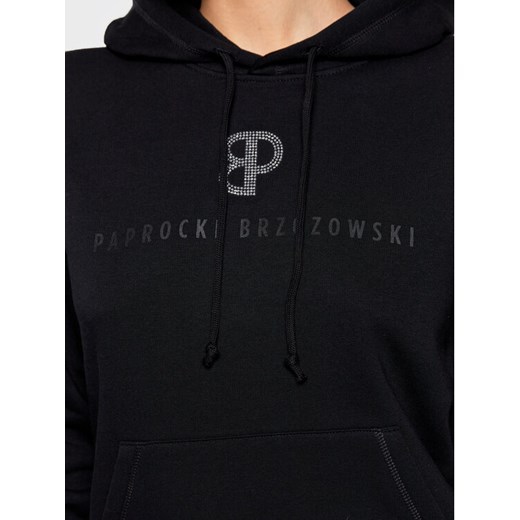 Paprocki & Brzozowski Bluza BLUZCOM2111 Czarny Regular Fit Paprocki & Brzozowski XXL wyprzedaż MODIVO
