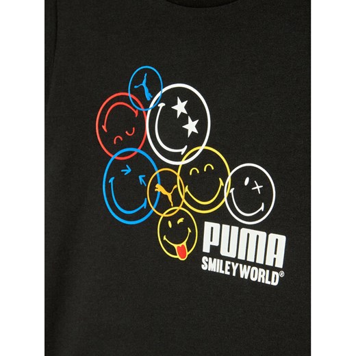 Puma T-Shirt SMILEY WORLD 846970 Czarny Regular Fit Puma 110 MODIVO