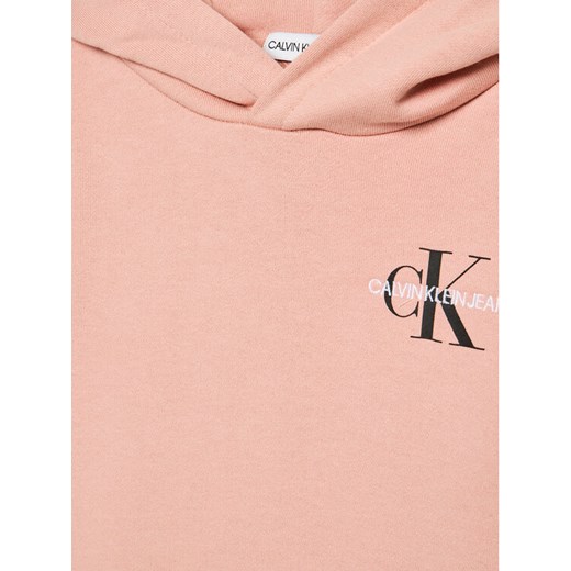 Calvin Klein Jeans Bluza Small Monogram IU0IU00164 Różowy Regular Fit 12Y okazja MODIVO