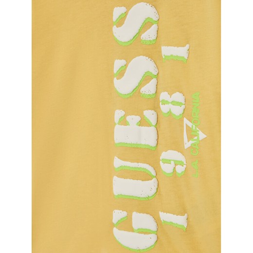 Guess T-Shirt L2GI19 K8HM0 Żółty Regular Fit Guess 10Y okazja MODIVO