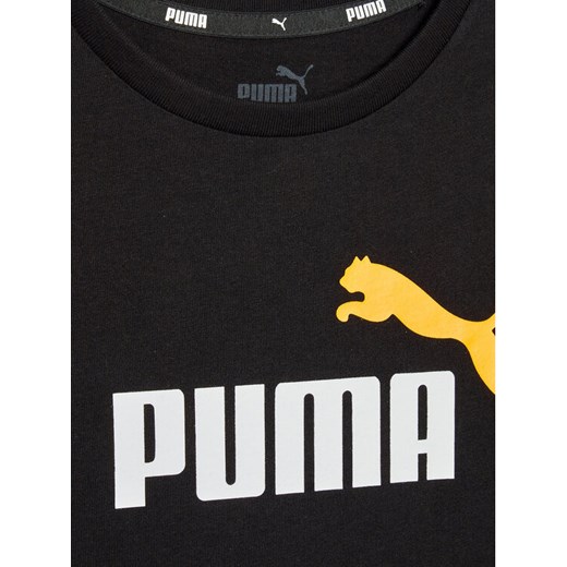 Puma T-Shirt Essentials+ Col Logo 586985 Czarny Regular Fit Puma 110 MODIVO