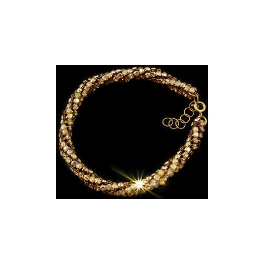 BRANSOLETKA SWAROVSKI GOLDEN CRYSTALLIZED NOWOŚĆ! arande czarny dopasowane