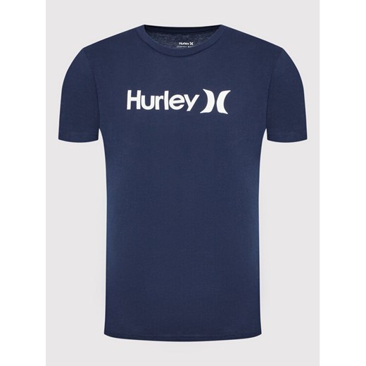 Hurley T-Shirt Everyday Washed Core O&O HATS1020 Granatowy Regular Fit Hurley S okazja MODIVO