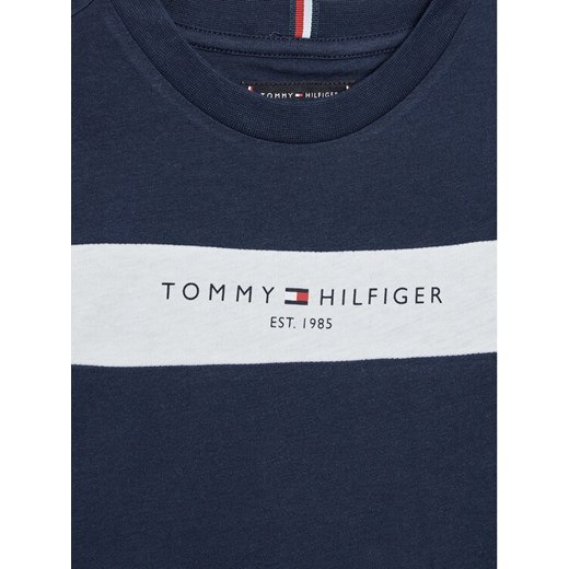 Tommy Hilfiger T-Shirt Essential Colorblock KB0KB07279 D Granatowy Regular Fit Tommy Hilfiger 16Y wyprzedaż MODIVO