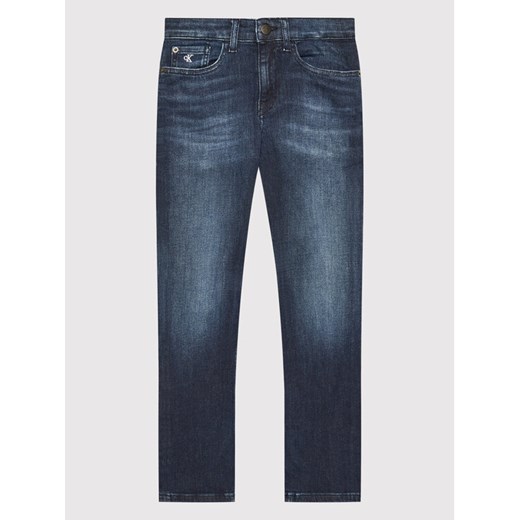 Calvin Klein Jeans Jeansy Essential IB0IB01029 Niebieski Slim Fit 16 promocyjna cena MODIVO