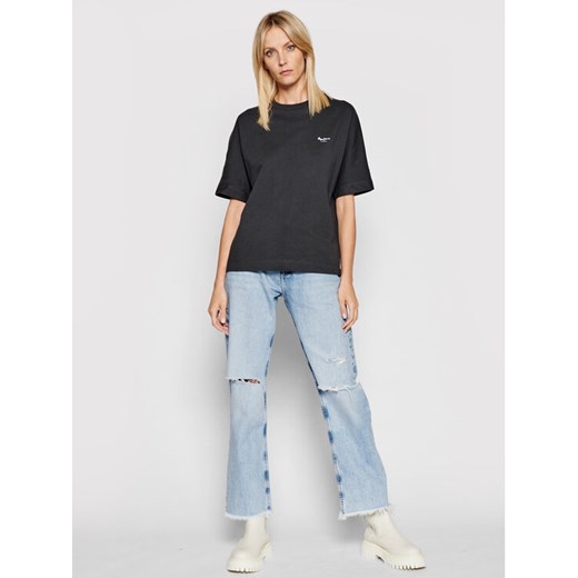 Pepe Jeans T-Shirt Agnes PL581101 Szary Relaxed Fit Pepe Jeans XS okazja MODIVO