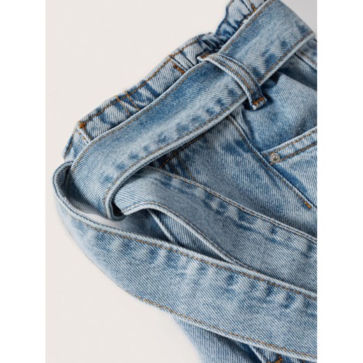 Mango Szorty jeansowe Ares 37020080 Niebieski Relaxed Fit Mango S okazyjna cena MODIVO