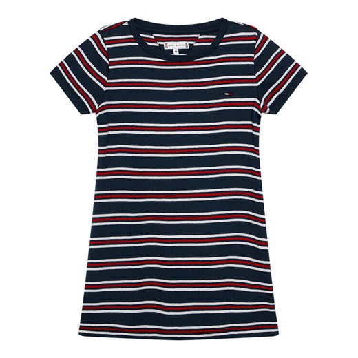 Tommy Hilfiger Sukienka codzienna KG0KG05820 M Granatowy Regular Fit Tommy Hilfiger 3Y wyprzedaż MODIVO