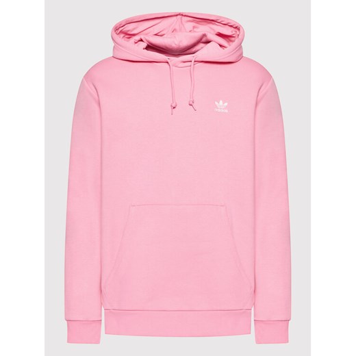 adidas Bluza adicolor Essentials Trefoil HK0097 Różowy Regular Fit L promocyjna cena MODIVO