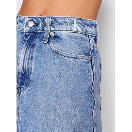 Calvin Klein Jeans Spódnica jeansowa J20J217806 Niebieski Regular Fit 24_NI wyprzedaż MODIVO