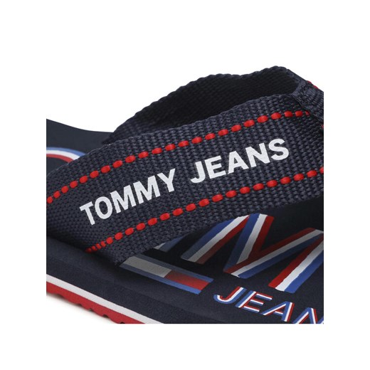 Tommy Jeans Japonki Printed Beach Sandal EM0EM00728 Granatowy Tommy Jeans 41 okazja MODIVO