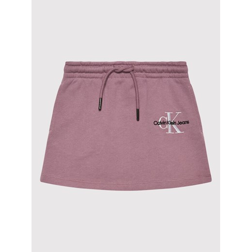 Calvin Klein Jeans Spódnica Monogram Off Placed IG0IG01313 Różowy Regular Fit 8Y MODIVO okazja