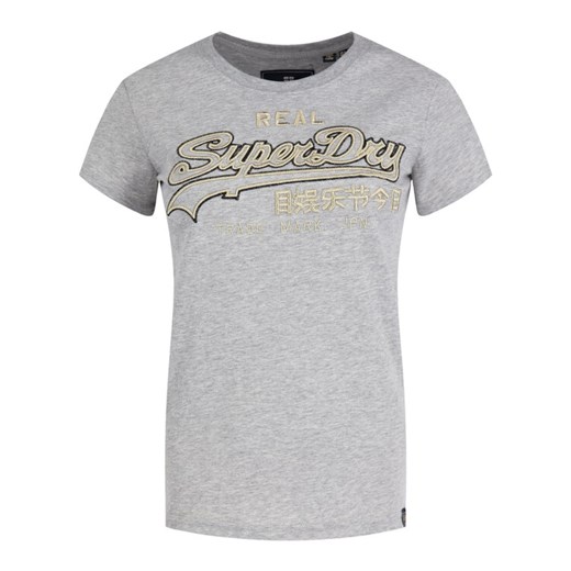 Superdry T-Shirt Logo Emb Outline Entry W1000037A Szary Regular Fit Superdry 14 okazja MODIVO