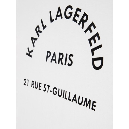 KARL LAGERFELD T-Shirt Z15351 S Biały Regular Fit Karl Lagerfeld 10Y okazja MODIVO