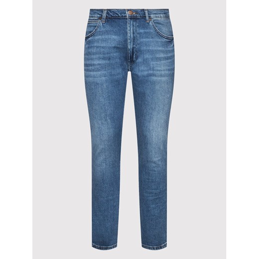 Wrangler Jeansy Larston W18SJX21Y Niebieski Slim Tapered Fit Wrangler 34_32 promocyjna cena MODIVO