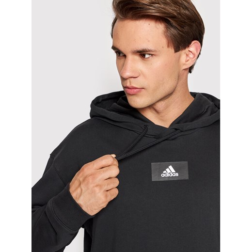 adidas Bluza Essentials Feelvivid HE4354 Czarny Loose Fit L okazja MODIVO