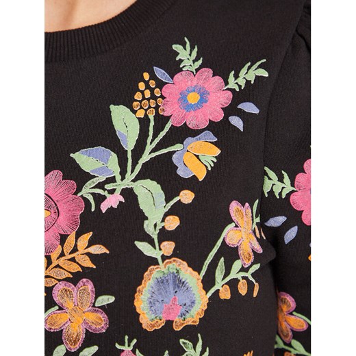 NAF NAF Bluza Adyle THNS21A Czarny Regular Fit Naf Naf L okazyjna cena MODIVO