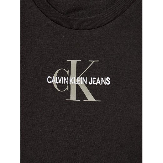 Calvin Klein Jeans T-Shirt Micro Monogram IG0IG01221 Czarny Regular Fit 10Y wyprzedaż MODIVO