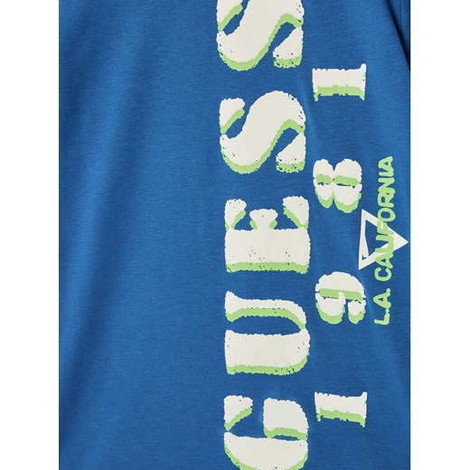 Guess T-Shirt L2GI19 K8HM0 Niebieski Regular Fit Guess 16Y okazja MODIVO