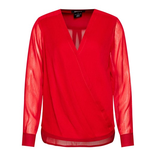DKNY Bluzka P0JA6CMH Czerwony Regular Fit XS MODIVO wyprzedaż