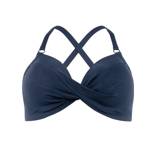 Seafolly Góra od bikini Twist Front 31112DD-065 Granatowy 10 okazja MODIVO