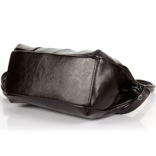 DAN-A T171 czekoladowa torebka skórzana damska kuferek skorzana-com szary elegancki