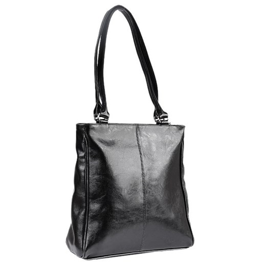 DAN-A T177 czarna torebka skórzana damska skorzana-com bialy minimalistyczny