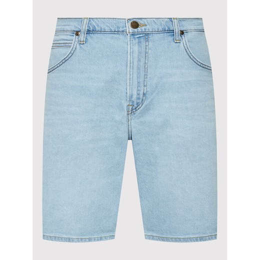 Lee Szorty jeansowe Asher L70UOWJU Niebieski Regular Fit Lee 33 promocyjna cena MODIVO
