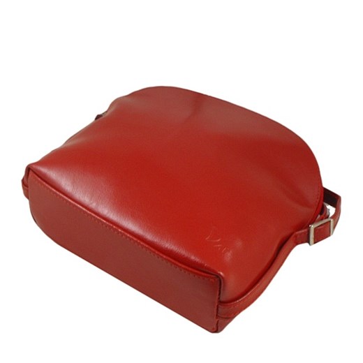 DAN-A T155 czerwona torebka skórzana damska listonoszka skorzana-com czerwony casual