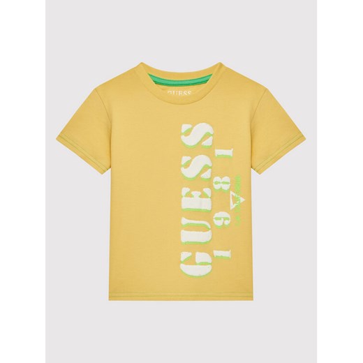 Guess T-Shirt L2GI19 K8HM0 Żółty Regular Fit Guess 14Y MODIVO okazja