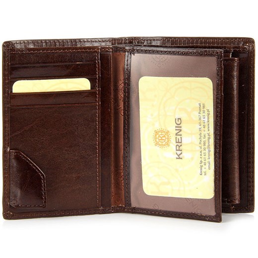 KRENIG El Dorado 11028 brązowy portfel skórzany męski skorzana-com czarny elegancki