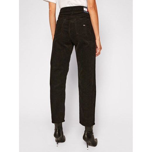 Tommy Jeans Spodnie materiałowe Harper DW0DW09186 Czarny Straight Fit Tommy Jeans 26_32 promocja MODIVO