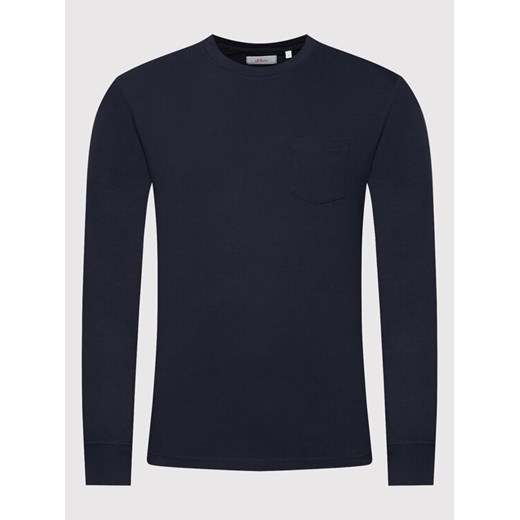 s.Oliver Longsleeve 2111364 Granatowy Regular Fit S MODIVO okazja