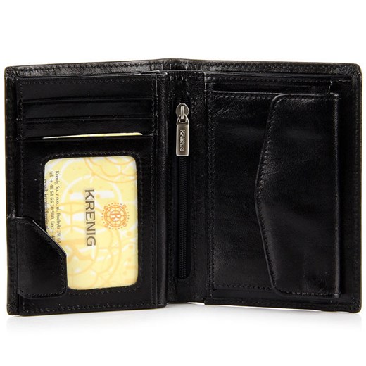 KRENIG El Dorado 11028 czarny portfel skórzany męski skorzana-com czarny elegancki
