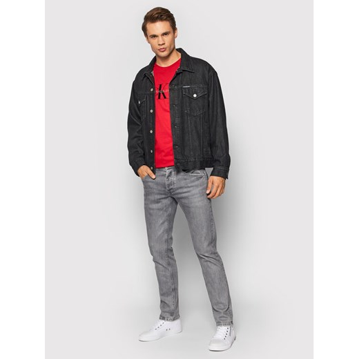 Calvin Klein Jeans T-Shirt J30J318691 Czerwony Regular Fit S MODIVO wyprzedaż