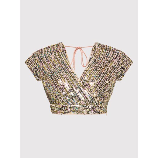 Guess Bluzka Kiki W2GP39 KB340 Złoty Regular Fit Guess L wyprzedaż MODIVO