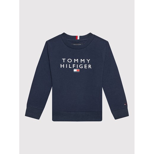 Tommy Hilfiger Bluza Logo KB0KB06897 D Granatowy Regular Fit Tommy Hilfiger 12Y okazyjna cena MODIVO