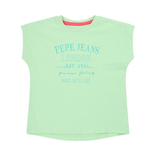 Pepe Jeans T-Shirt Jasmine PG502444 Zielony Regular Fit Pepe Jeans 6 okazja MODIVO