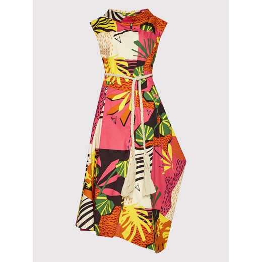 TWINSET Sukienka codzienna 221AT2620 Kolorowy Relaxed Fit Twinset S okazja MODIVO