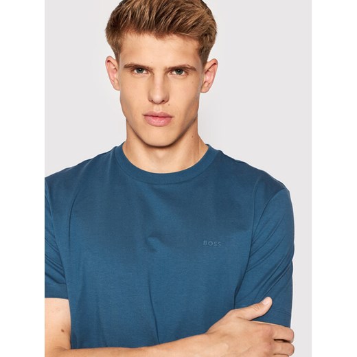 Boss T-Shirt Thompson 01 50468347 Niebieski Regular Fit S okazja MODIVO