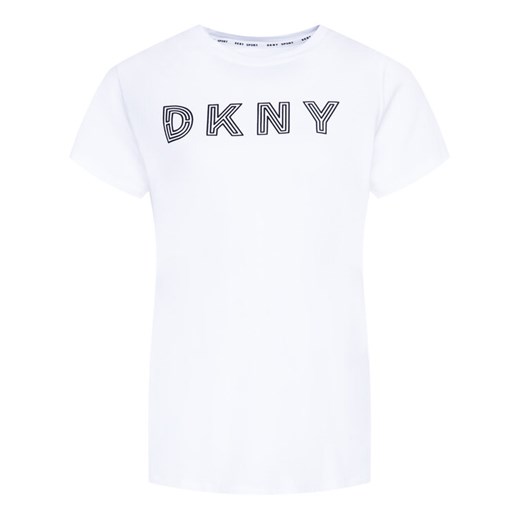 DKNY T-Shirt DP0T7440 Biały Regular Fit XS okazyjna cena MODIVO