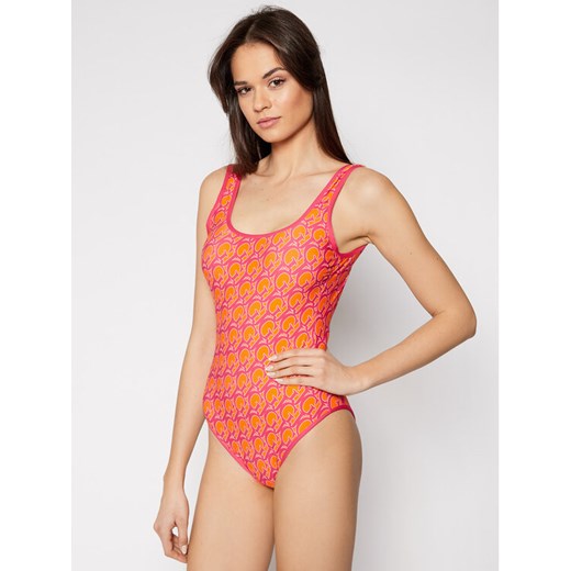 Guess Strój kąpielowy One Piece E1GJ52 MP004 Pomarańczowy Guess S promocja MODIVO