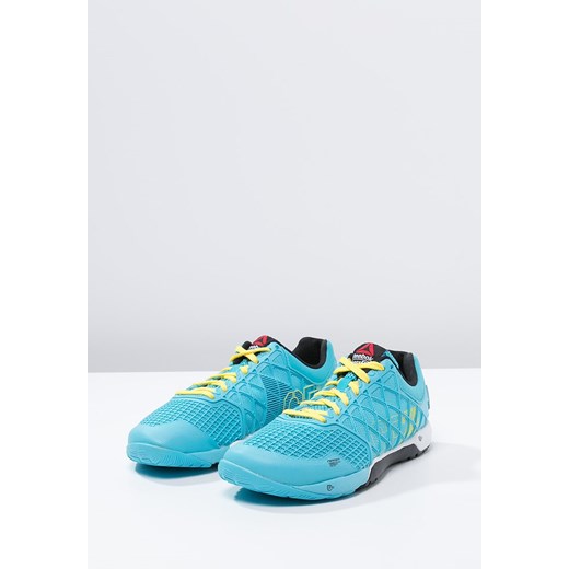 Reebok CROSSFIT NANO 4.0 Obuwie treningowe neon blue/stinger yellow/white/black zalando turkusowy sportowy