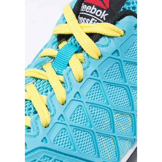 Reebok CROSSFIT NANO 4.0 Obuwie treningowe neon blue/stinger yellow/white/black zalando turkusowy syntetyczne