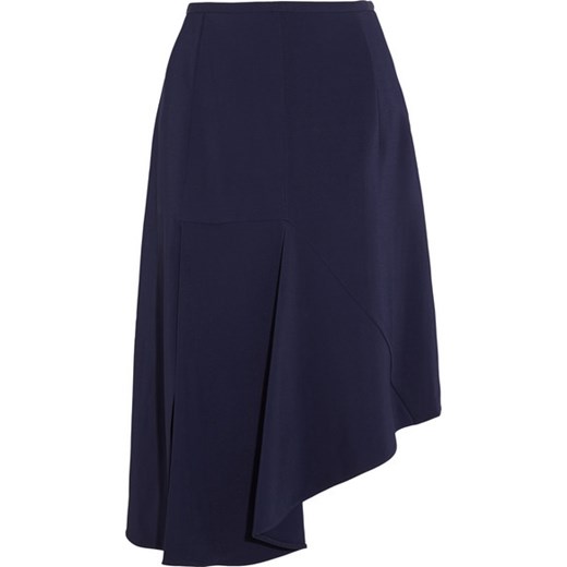 Asymmetric stretch-cady skirt net-a-porter czarny spódnica