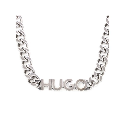Hugo Naszyjnik E-Logobold1-Necklace 50481020 Srebrny uniwersalny MODIVO
