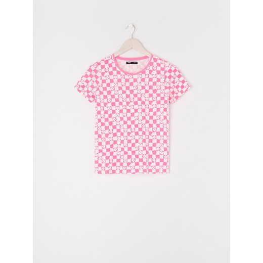 Sinsay - Koszulka ze wzorem - Różowy Sinsay XXL Sinsay